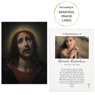 Die Passion Christi Katholische Trauerkarte Platzkarte