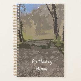 Die Pathway-Zuhause mit einem Wordplaner Planer