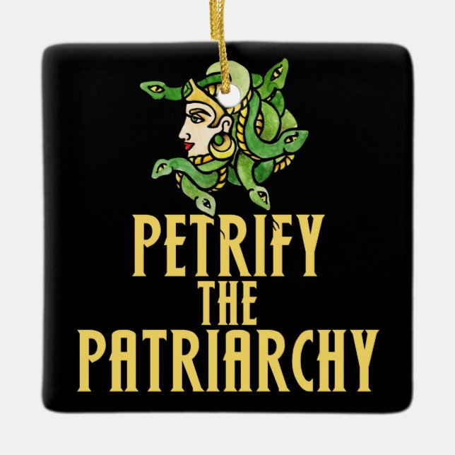 Die patriarchalische Medusa versteinern Keramikornament (Vorderseite)