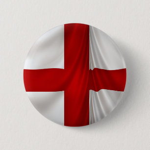 Die patriotische Flagge von St. George Cross in En Button