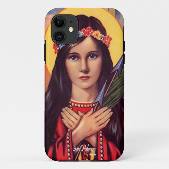 Die Patronin der Jugend von Saint Philomena Case-Mate iPhone Hülle (Rückseite)