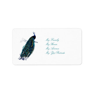 Die Peacock-Sammlung Adressaufkleber