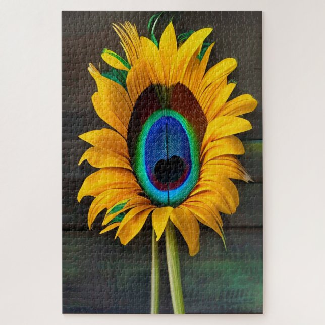 Die Peacock SunFeather-Blume (Vertikal)