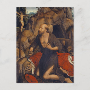 Die Penitence von St. Jerome von Hans Memling Postkarte