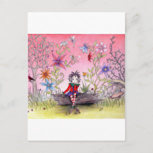 Die pensive Elf Postkarte