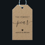 Die perfekte Birne-Tag, hausgemachte Geschenkmarke Geschenkanhänger<br><div class="desc">Das sind die perfekten kleinen Geschenkanhänger. Sie können sowohl den Vor- als auch den Rücktext anpassen,  als auch die Farben ändern.</div>