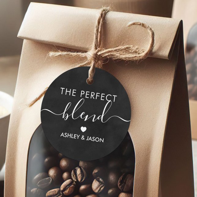 Die perfekte Blend-Coffee-Geschenkmarke, Hochzeit Geschenkanhänger (Von Creator hochgeladen)
