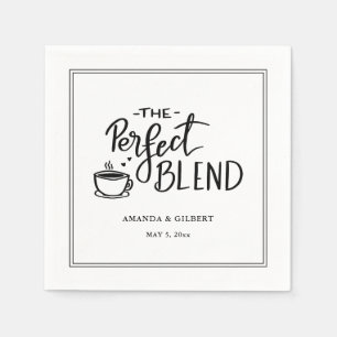 Die perfekte Blend handgeschriebener SkriptWedding Serviette