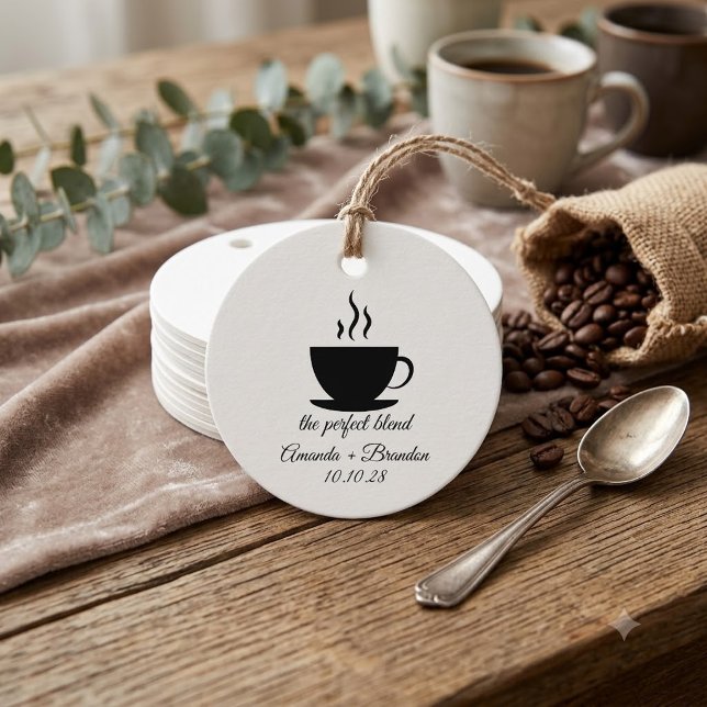 Die perfekte Blend-Kaffeehe Vielen Dank Geschenkanhänger (Von Creator hochgeladen)