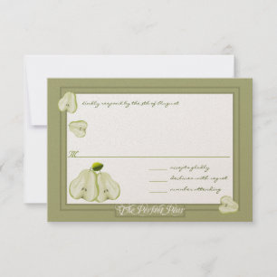 Die perfekte Einladung zur Birnenhochzeit