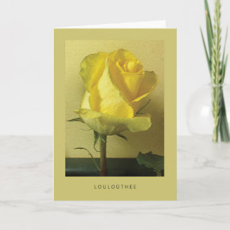 Die perfekte gelbe Rosenkarte Ankündigung