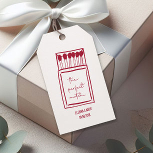 Die perfekte Match Doodle Matchbook-Gastgeschenk H Geschenkanhänger