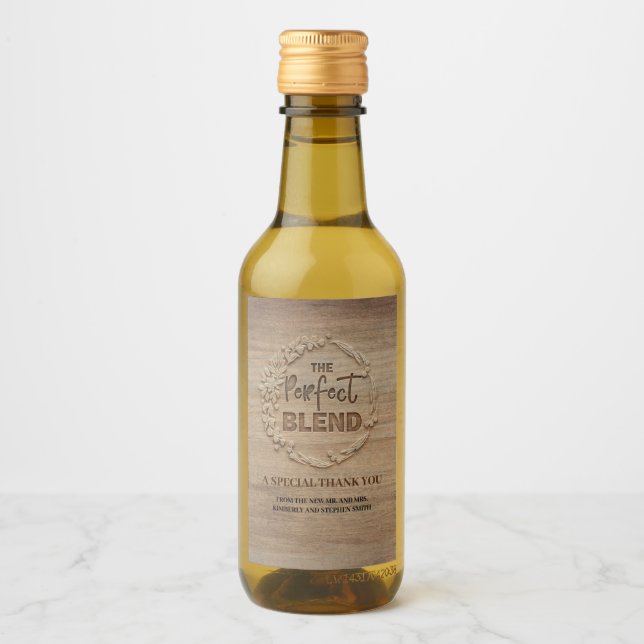 Die perfekte Mischehe Weinetikett (Vorderseite)