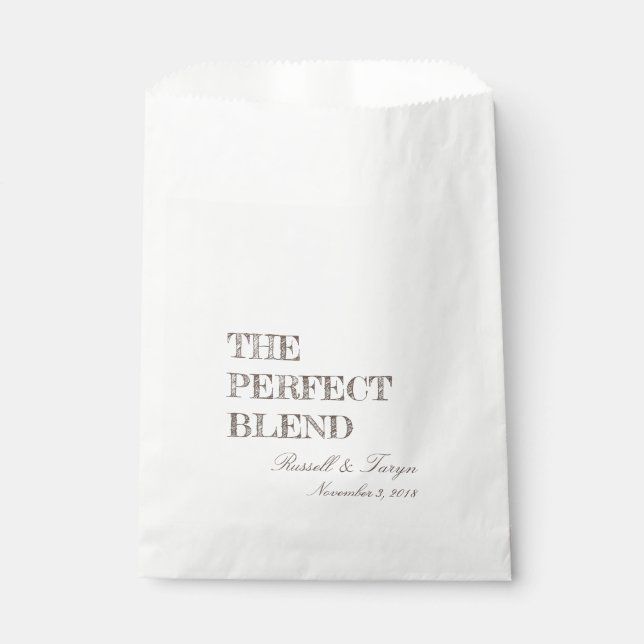 Die perfekte Mischung aus Kaffeegenuss, Trail Mix  Geschenktütchen (Vorderseite)