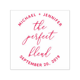 Die perfekte Mischung | Custom Red Wedding Calligr Permastempel