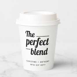 Die perfekte Mischung für Hochzeitscoffee Pappbecher