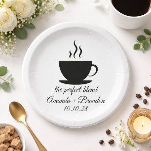 Die perfekte Mischung Heißer Kaffee Hochzeit  Pappteller