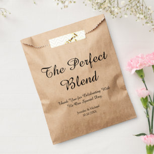 die perfekte Mischung ,Hochzeit danke minimalistis Geschenktütchen