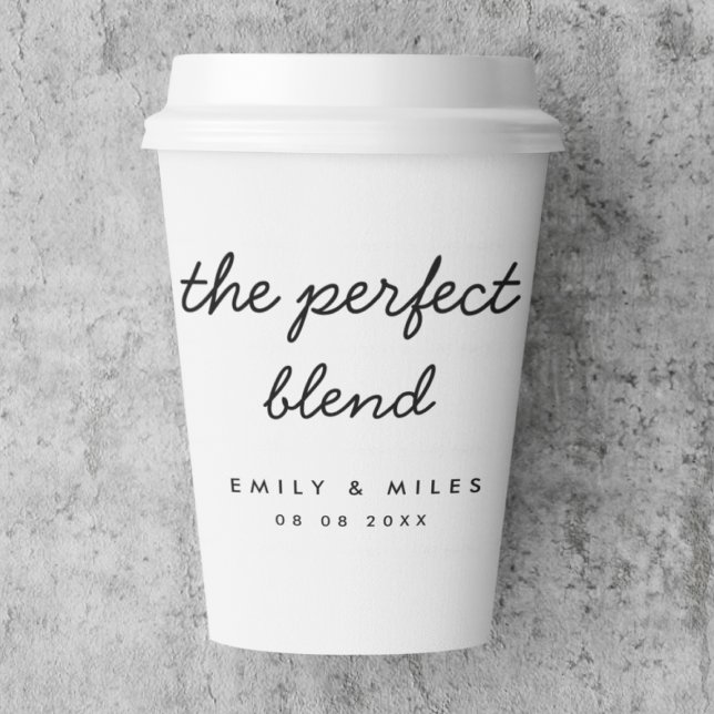 Die perfekte Mischung | Kaffee Lover Wedding Pappbecher (Von Creator hochgeladen)