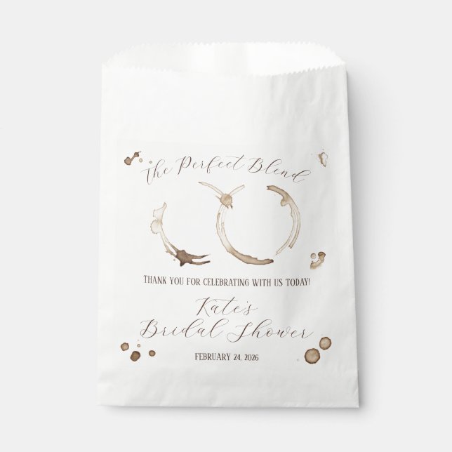 Die perfekte Mischung, Kaffee, Stände, Brautparty Geschenktütchen (Vorderseite)