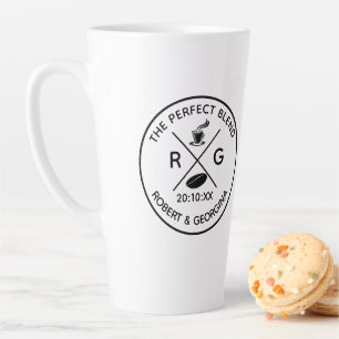 Die perfekte Mischung Moderne Kaffee-Hochzeitsguns Milchtasse
