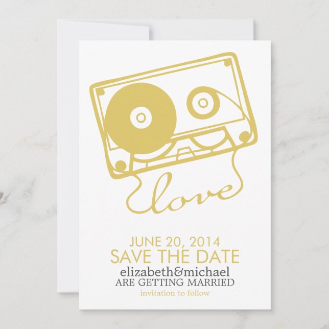 Die perfekte Mix-Hochzeit speichert das Datum {gel Save The Date (Vorderseite)
