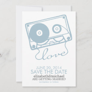 Die perfekte Mix-Hochzeit speichert das Datum {hel Save The Date
