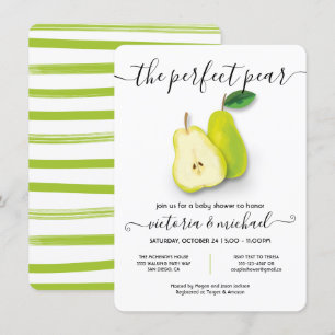 Die perfekte Pear Baby Dusche Einladung