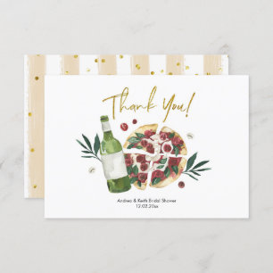 Die perfekte Pizza und Bier Dankeschön Karte