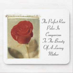 Die perfekte Rose gegen Mutter Mousepad