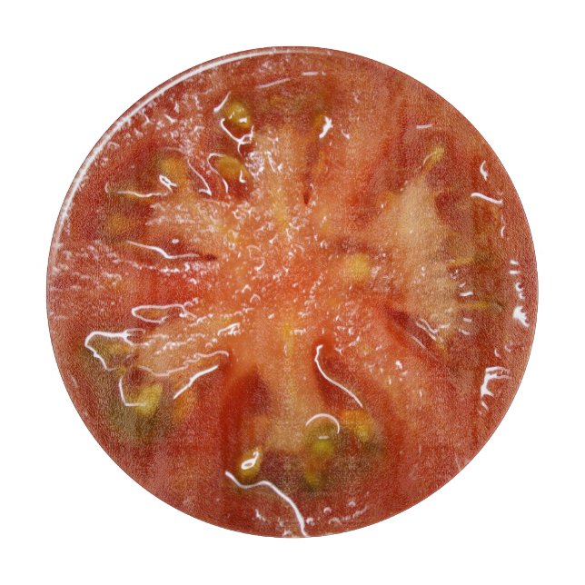 Die perfekte Scheibe der Tomate Schneidebrett (Vorderseite)