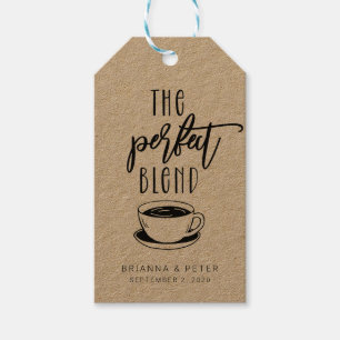 Die perfekten Blend-Coffee-Gastgeschenk Hochzeit-G Geschenkanhänger