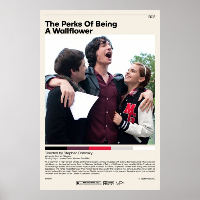 Die Perlen, die ein Wallflower sind Stephen Chbosk Poster (Vorne)