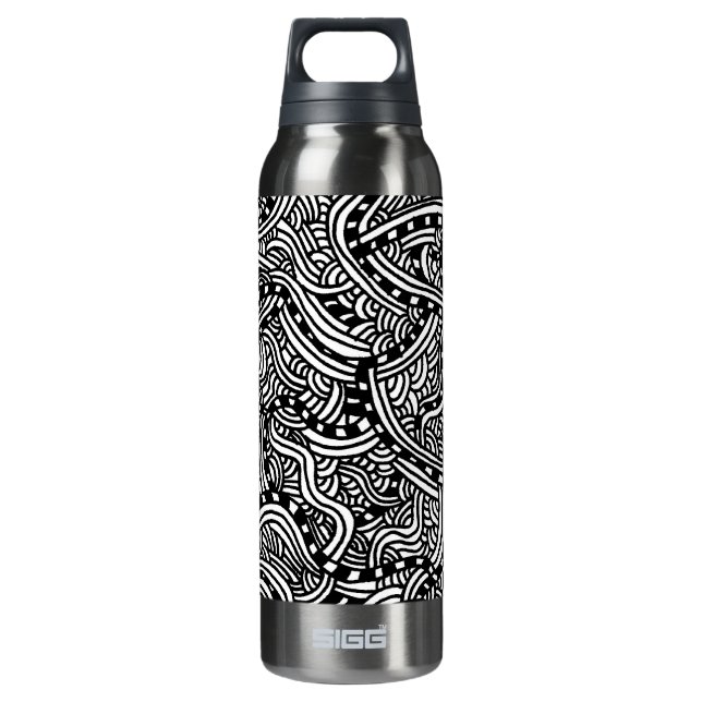 Die Perlenwasserflasche Isolierte Flasche (Vorderseite)