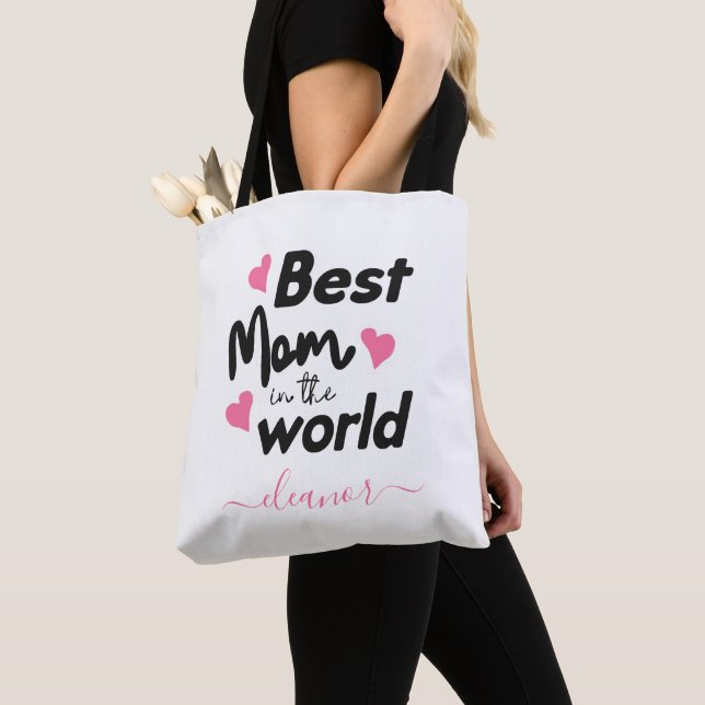 Die personalisierte beste Mama in der Welt Tasche (Von Nahem)
