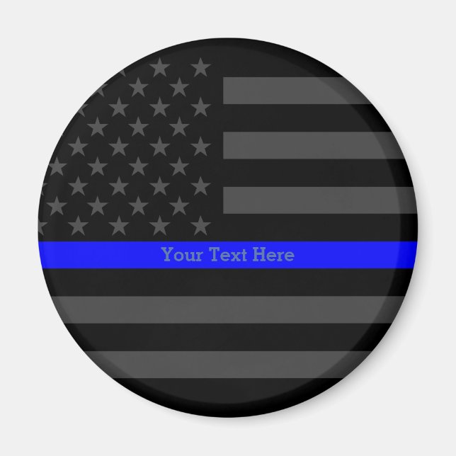 Die Personalisierte Blauer Linie der Thin-Blauer-L Magnet (Vorne)