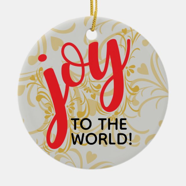 Die Personalisierte Keramik der Welt Ornament (Vorne)