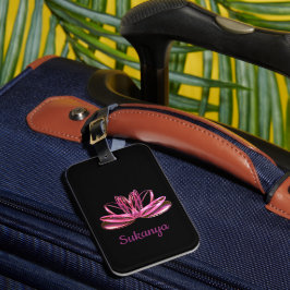 Die personalisierte Lotusblüte Gepäckanhänger
