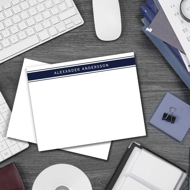 Die Personalisierte Note Card des modernen Blue Me Mitteilungskarte (Von Creator hochgeladen)