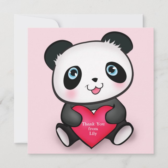 "die personalisierte Pandakarte" "personalisiert Dankeskarte (Vorderseite)