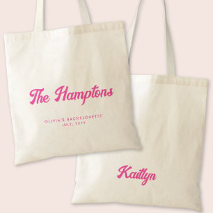 Die Personalisierte Tasche des Hamptons Junggeseli