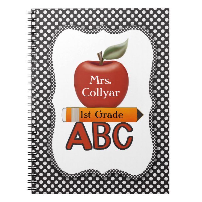 Die personalisierte Zeitschrift roten Notizblock (Vorderseite)