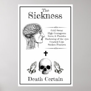 Die Pest-Halloween-Stützen Poster