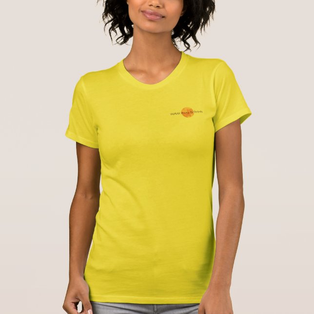 Die Petite T "der Mond-Blumen-" Frauen T-Shirt (Vorderseite)