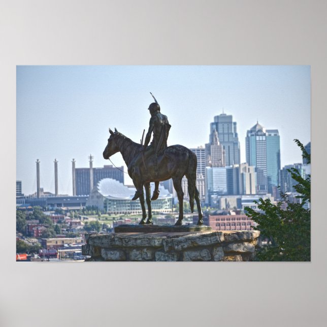 Die Pfadfinderstatue, Kansas City Poster (Vorne)