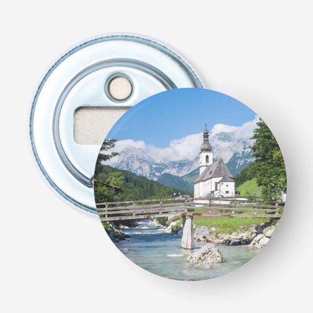 Die Pfarrkirche Ramsau Flaschenöffner (Vorderseite)