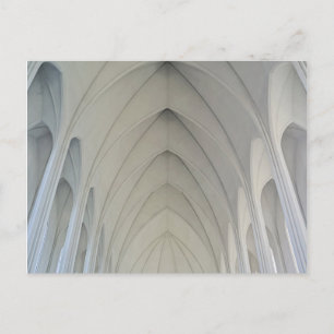 Die Pfarrkirche und Wahrzeichen von Reykjavik Postkarte