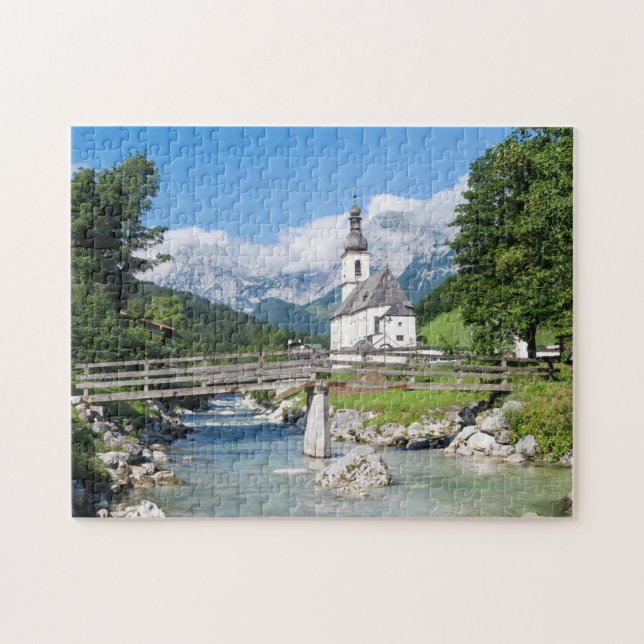 Die Pfarrkirche von Ramsau (Horizontal)