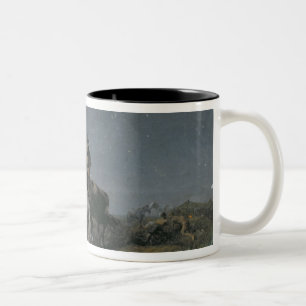 Die Pferdediebe, 19. Jahrhundert Zweifarbige Tasse