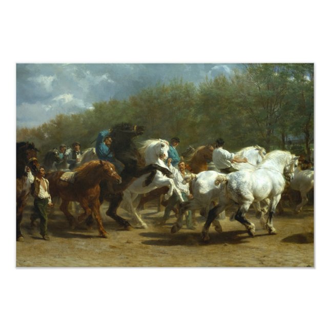 Die Pferdemesse von Rosa Bonheur Fotodruck (Vorne)